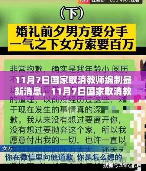 国家取消教师编制最新动态,影响与前景展望(11月7日更新)