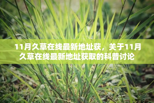 关于久草在线最新地址获取的风险警示与科普讨论