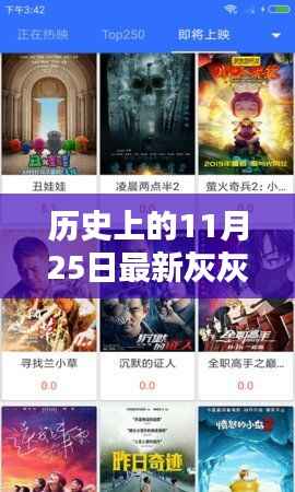 灰灰影音新里程碑,历史上的11月25日回顾与前瞻