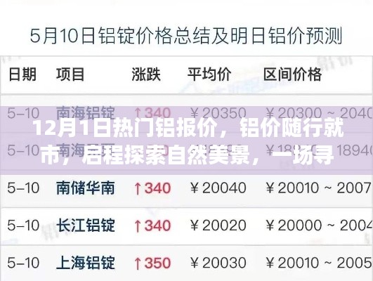 铝价动态与启程探索自然美景的双重体验,寻找内心平静的旅程