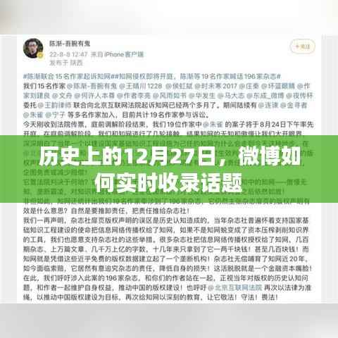 微博话题实时收录与历史上的十二月二十七日