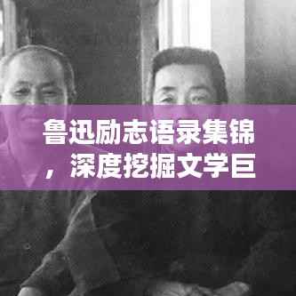 鲁迅励志语录集锦,深度挖掘文学巨匠的智慧箴言