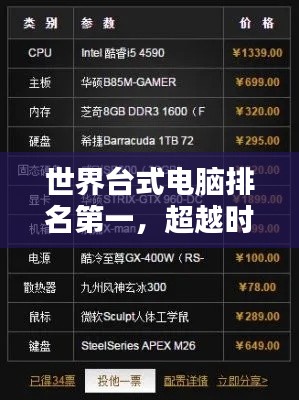 世界台式电脑排名第一,超越时代的顶级性能之选