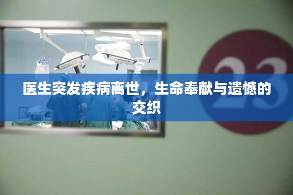 医生突发疾病离世,生命奉献与遗憾的交织